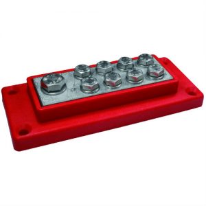 Skyllermarks Kopplingsplint, 1st M8 8st M6 Röd